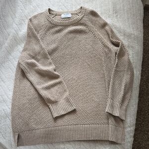 Cozy Beige Knit Sweater